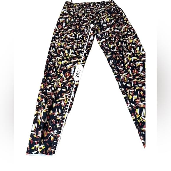Aerie Offline Goals High Waisted Black Multicolor Abstract Leggings Size S - Picture 13 of 13